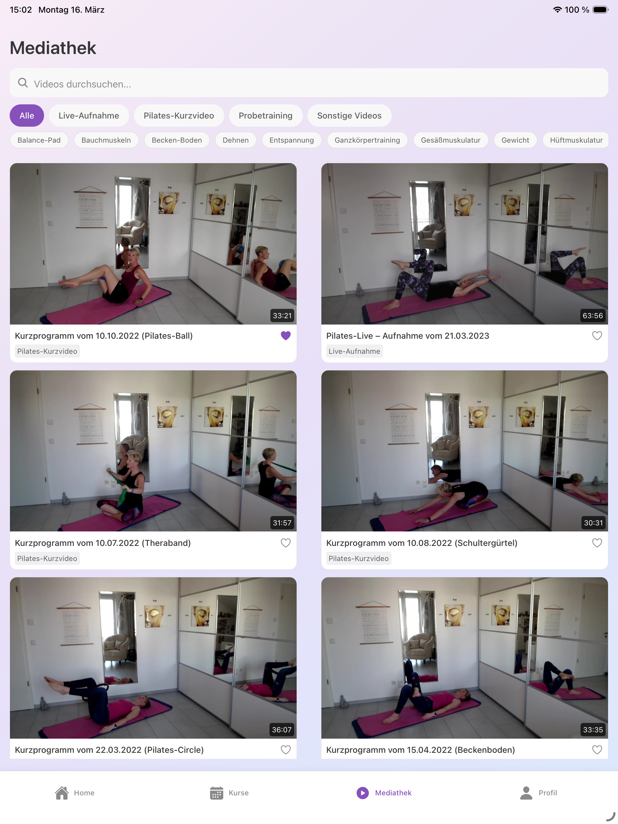 Pilates & Mehr screenshot 8