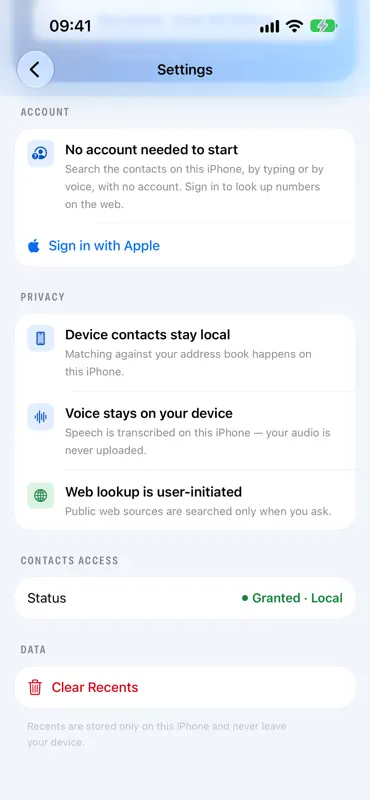 Contacts-Pro: Call by Voice screenshot 5 of 9