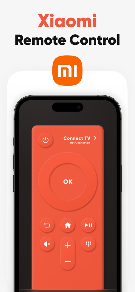Mi TV Remote・Shield Controller - See how the app's intuitive red remote interface provides all essential buttons and clearly displays the TV connection status.
