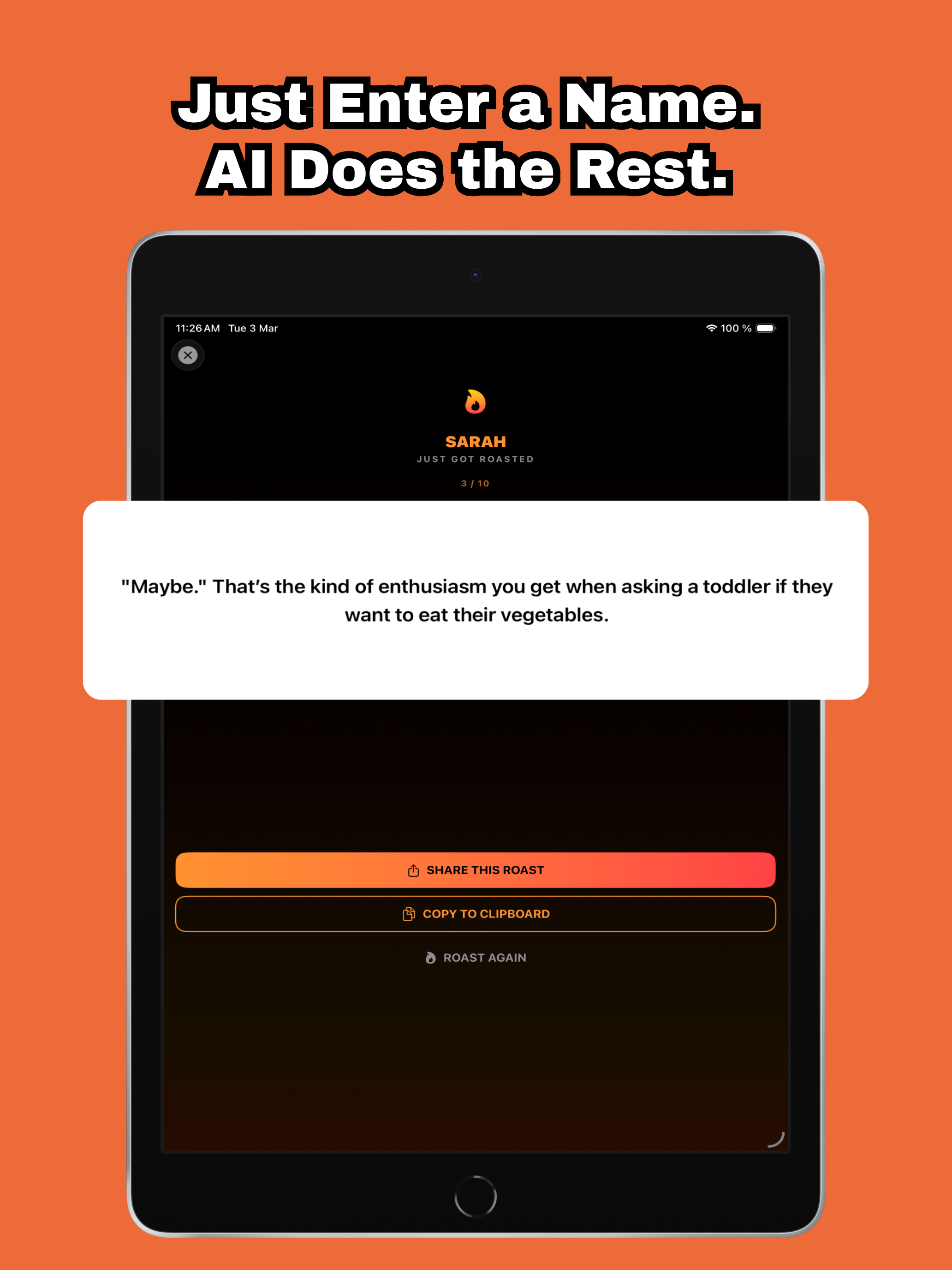 Roast App - Roast AI