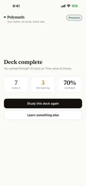 Polymath — Exam Flashcards screenshot 4