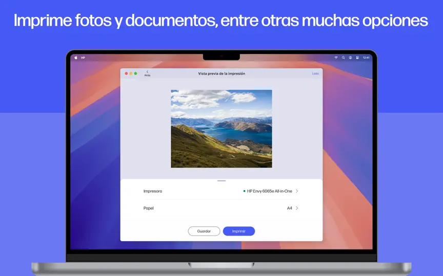Captura de pantalla de HP: Impresión Y Soporte en iPhone 5
