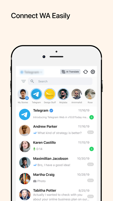 Screenshot #2 pour Messenger AI for WA & More