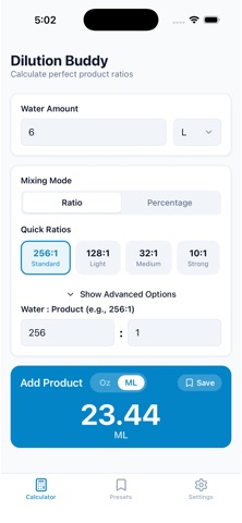 Dilution Buddy Screenshot 2 of 2