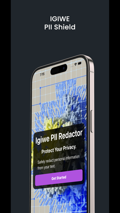 Igiwe PII Shield Screenshot