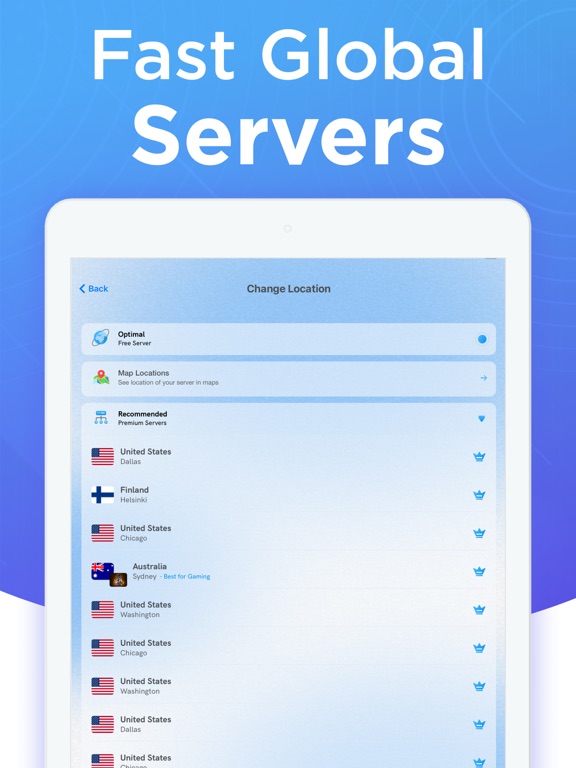VPN for iPhone:Super VPN Proxy iPad screenshot 3 - Productivity app