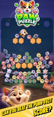 Paw Puzzle - Cute Cat Match 3 screenshot