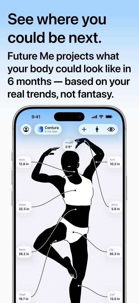 Contura: 3D Body Tracker & BMI - Health & Fitness App | MWM