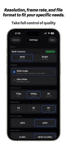 Multi Cam Recorder - movo Screenshot 5 of 5