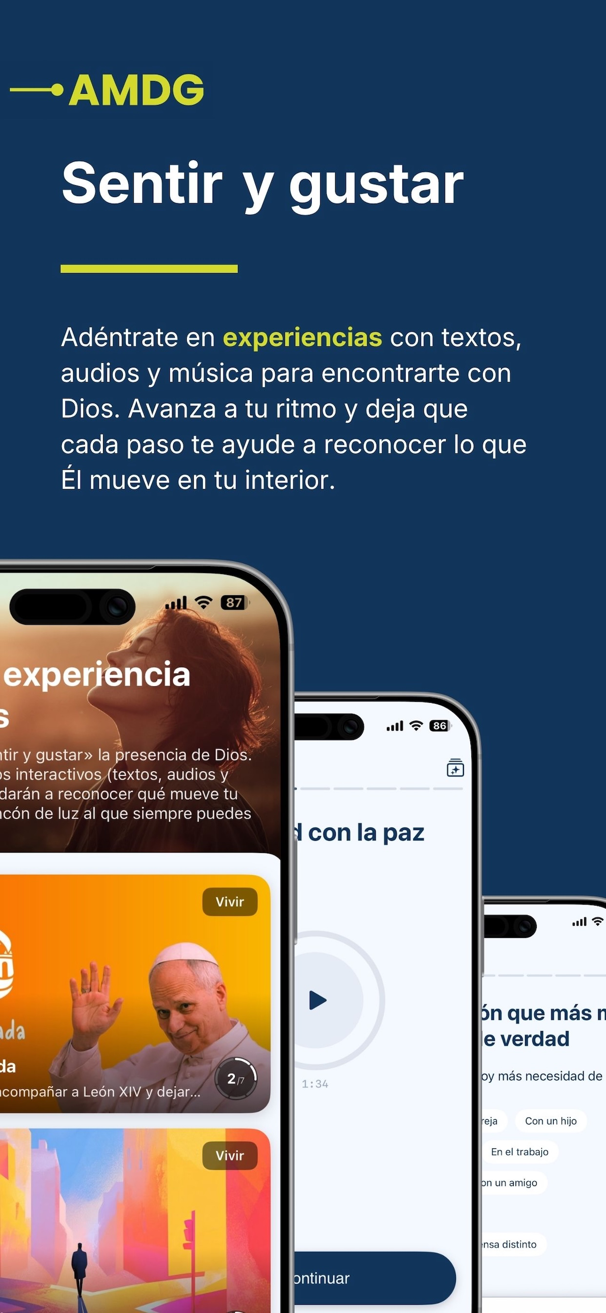AMDG · orienta tu vida a Dios