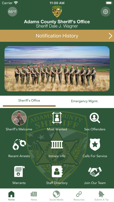 Adams Co Sheriff’s Office WA Screenshot