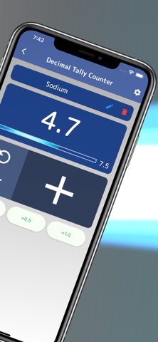 Decimal Tally Counter w/ Limit iPhone screenshot