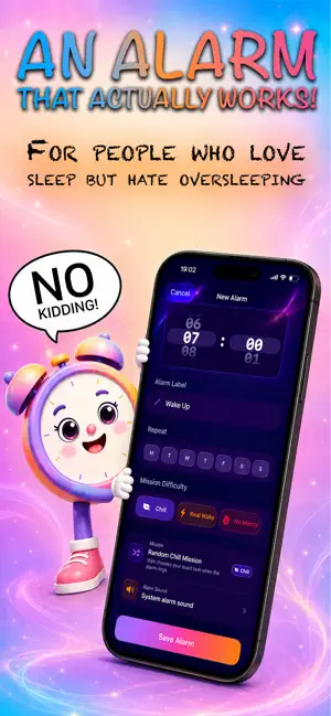 Waiki: Snooze Proof Alarm screenshot 1
