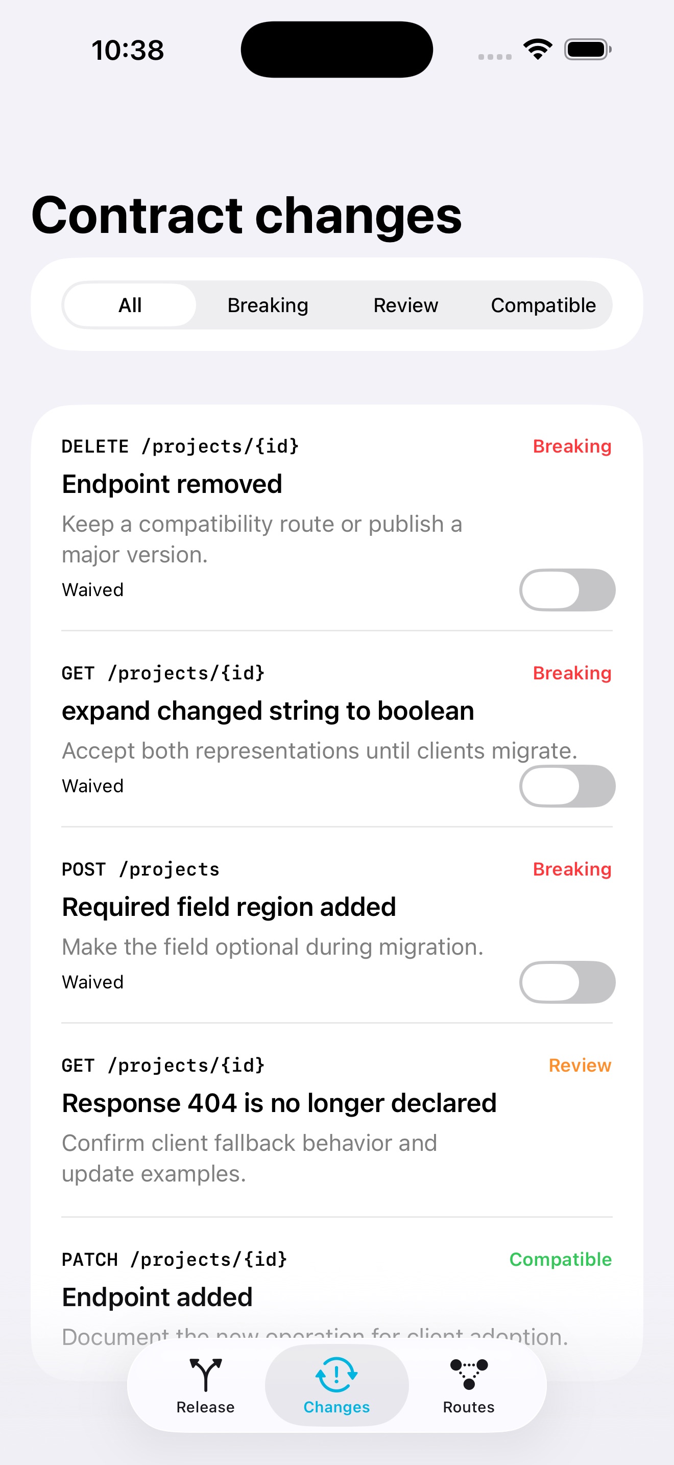 Specverge: API Contract screenshot 2 of 3