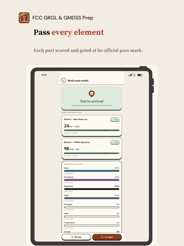 FCC GROL & GMDSS Prep iPad screenshot