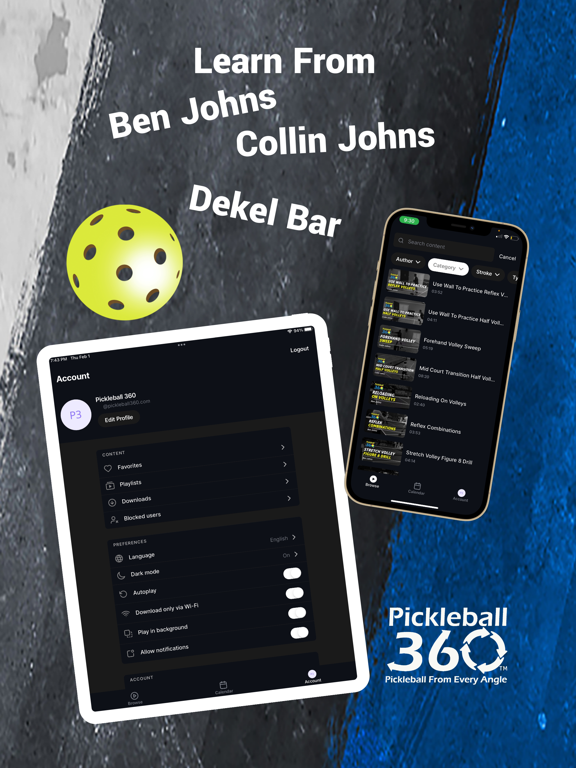 Pickleball 360 iPad screenshot 4 - Sports app