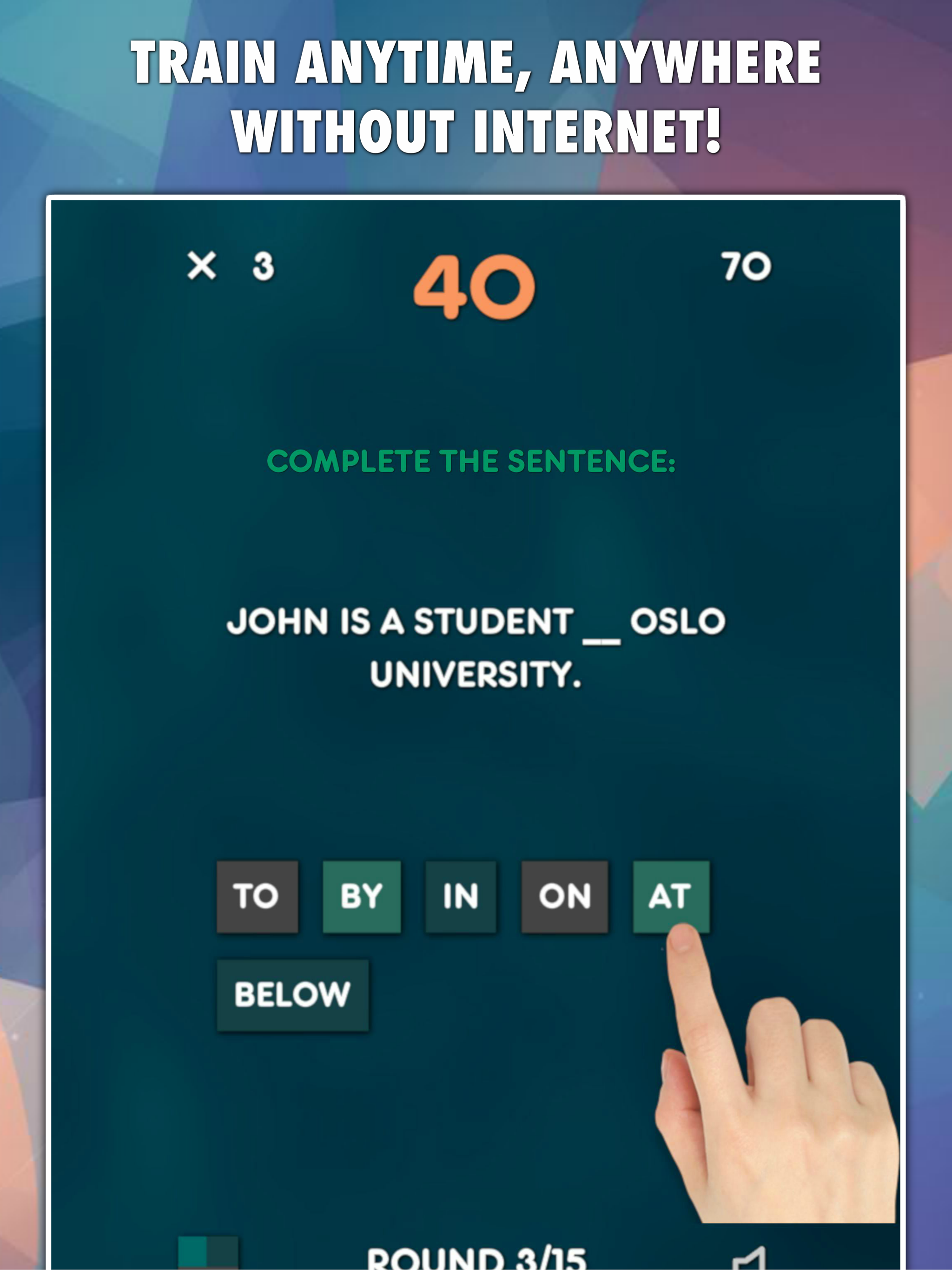Prepositions Test