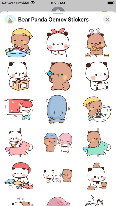 Screenshot #3 pour Bear Panda Gemoy Stickers