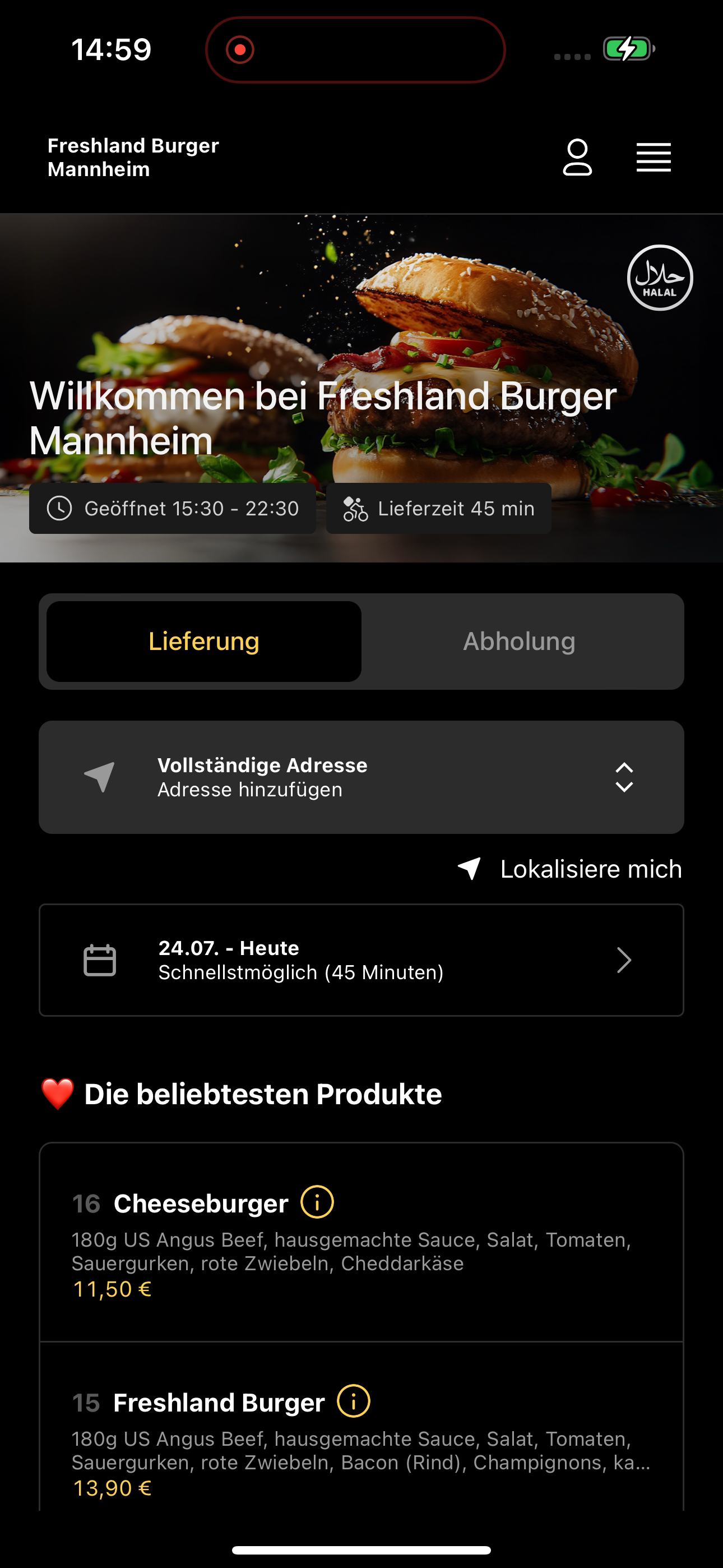 Freshland Burger Mannheim screenshot 5