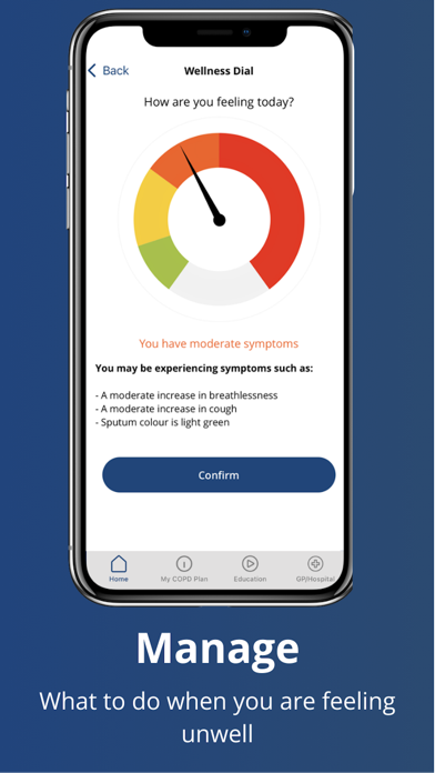 NHS Wales COPDhub Screenshot