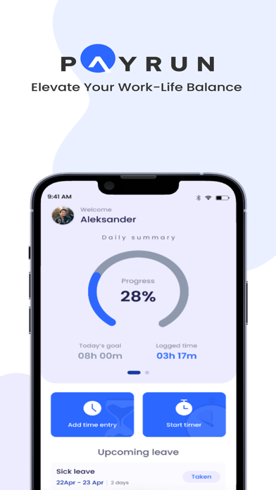 Screenshot 1 of Payrun App