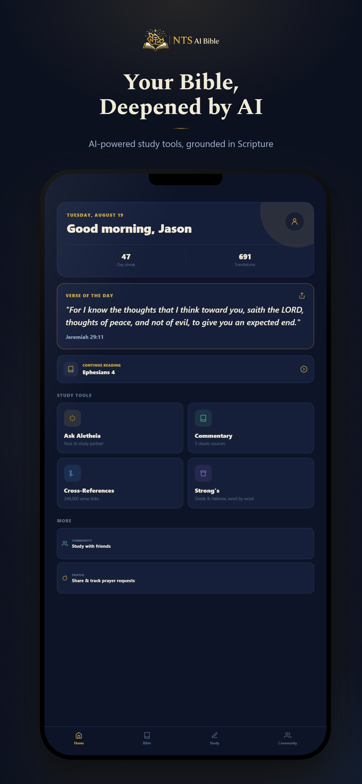 NTS AI Bible screenshot 2