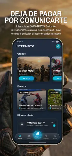Captura de pantalla de Intermoto en iPhone 1