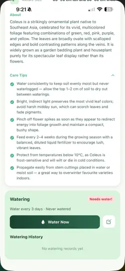 Screenshot von FloraHaven - Plantify auf dem iPhone 5