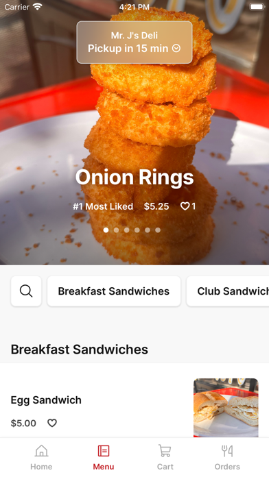 Mr. J's Deli iPhone screenshot 2 - Food & Drink app