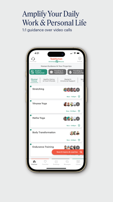 TaskHuman - 1:1 Video Coaching Screenshot