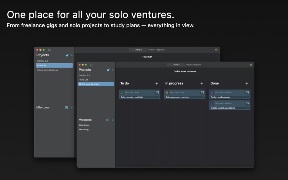 #1. SoloPro: Projects & Tasks (macOS) 由: Tobias Menke