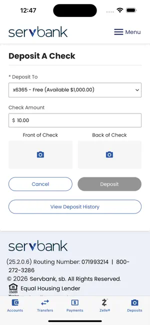 Servbank screenshot 3