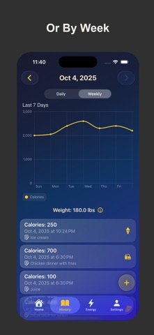 CalSimple: Calorie Counter Screenshot 4 of 5