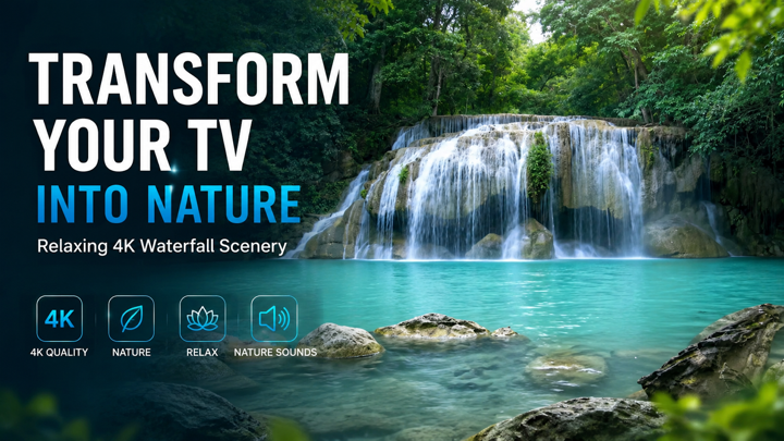 Screenshot #1 pour Peaceful Waterfalls: Relax TV