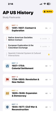 AP US History iPhone screenshot