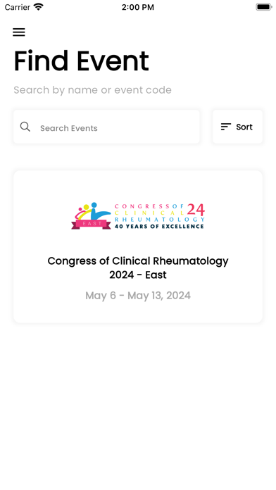 Congress of Clinical Rheum Screenshot