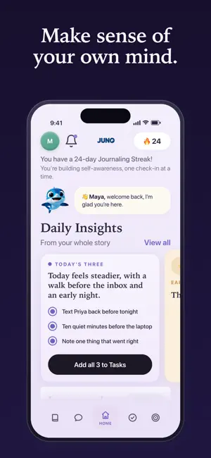 Juno: AI Journal, Mood Tracker screenshot 1