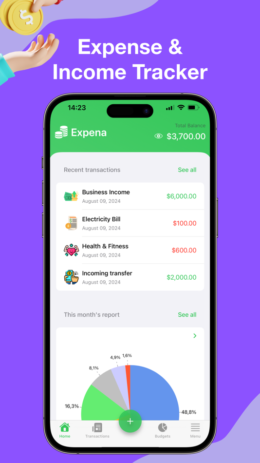 #1. Expense Tracker: Expena (iOS) 由: MAPPVATE YAZILIM LIMITED SIRKETI