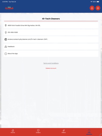 Hi-Tech Cleaners iPad screenshot