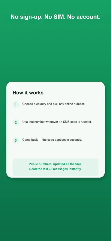 Temp Number | Receive SMS screenshot 4 of 6