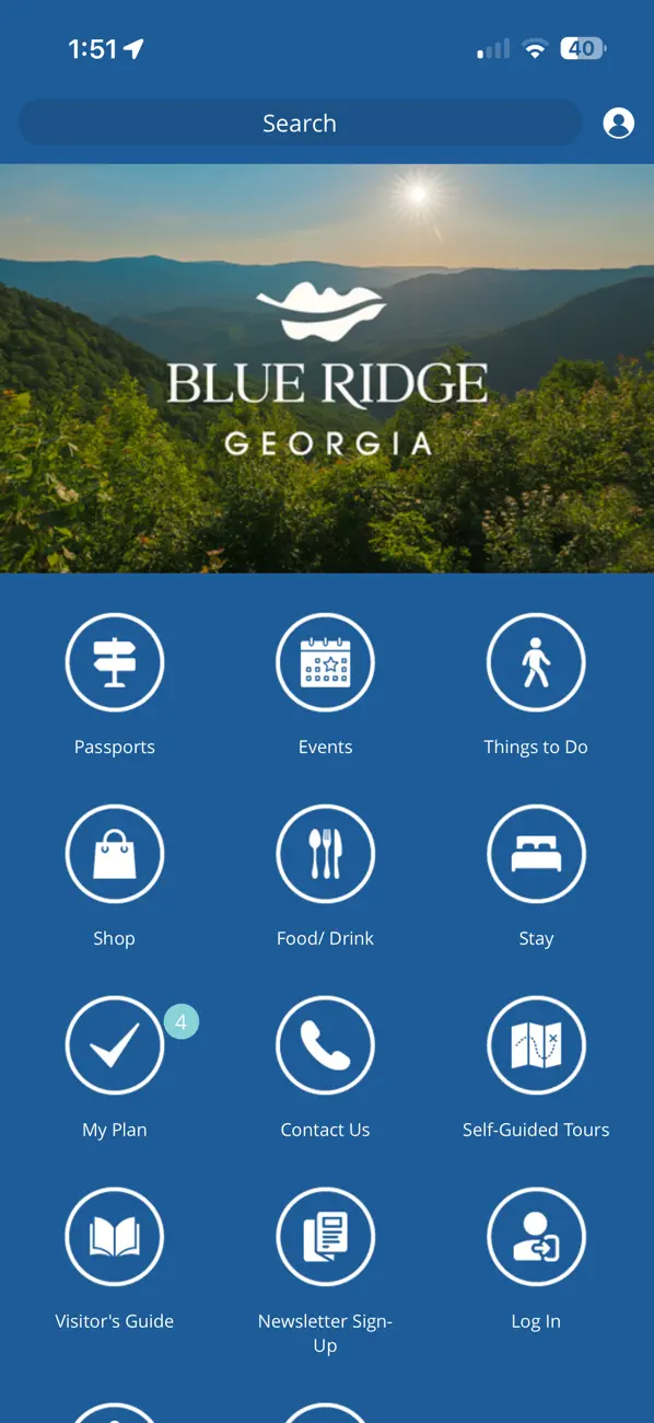 Screenshot #1 pour Visit Blue Ridge, GA!