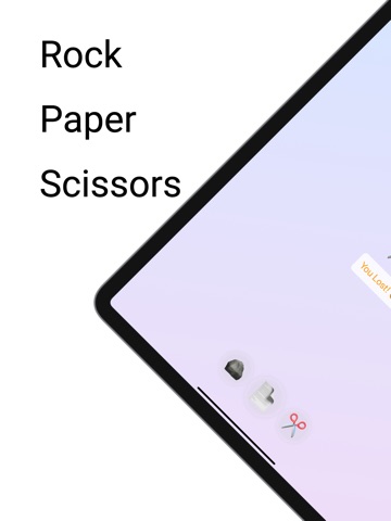 Rock Paper Scissors with AI iPad screenshot
