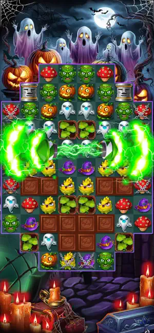 Halloween Witch Match 3 screenshot 1