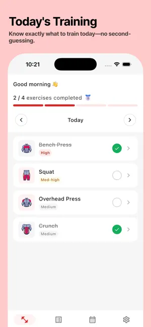 TrainLog - Workout Tracker screenshot 1