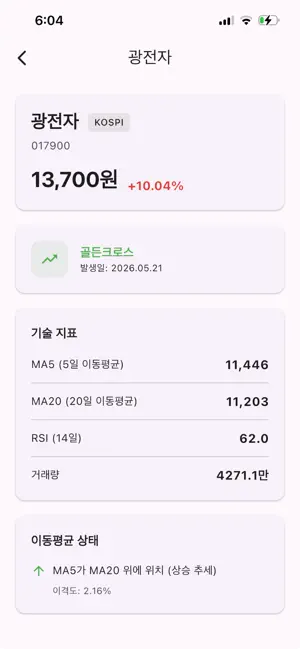 주식 추세 시그널 screenshot 2