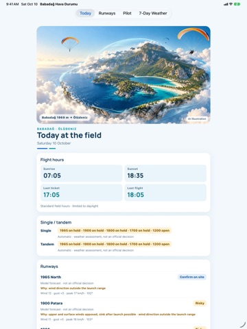 Babadag Weather iPad screenshot 1