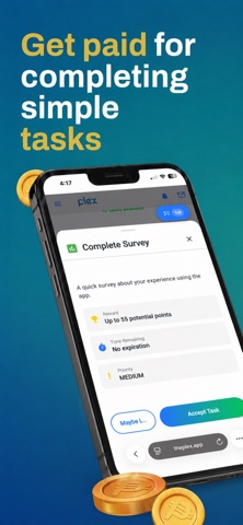 Plex - Do Tasks, Earn Cash iPhone screenshot 2