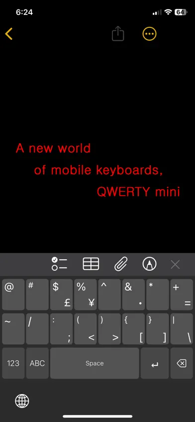 QWERTY mini Wide for English screenshot 4
