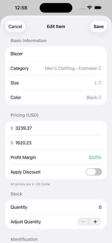 Vestry: Clothing Inventory Pro screenshot 3 of 10