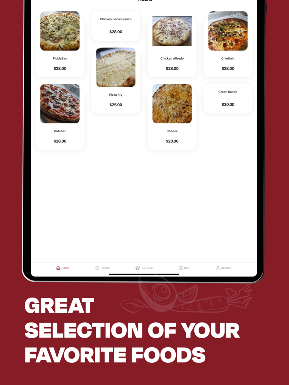 Brickfire Pizza iPad screenshot 2 - Food & Drink app